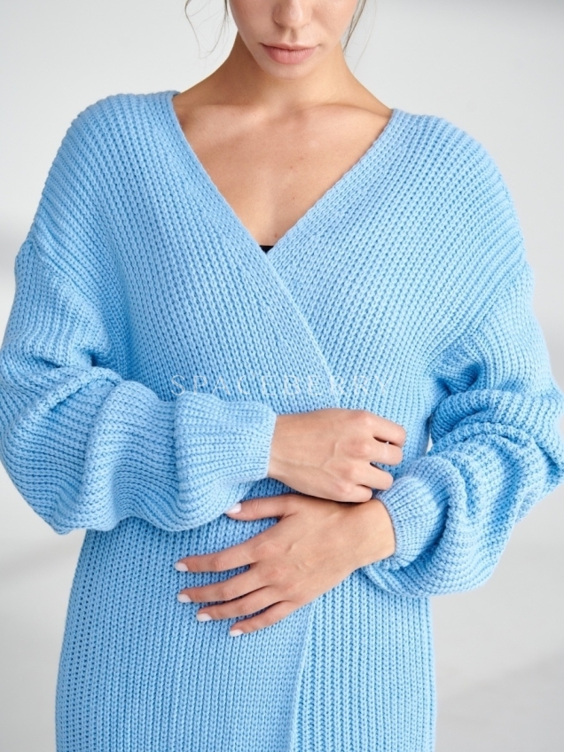 Женский вязаный кардиган оверсайз, кофта